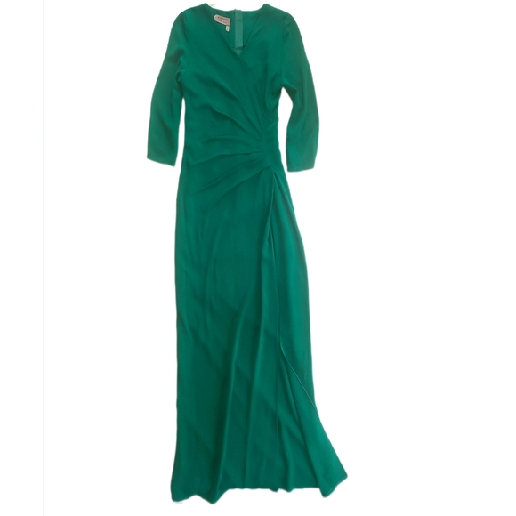 LANVIN Alber Elbaz Flattering Starburst Pleat Assym 3/4 Sleeve